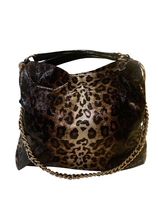 Gianni Bini Handbags - Gianni Bini Leopard and Tan Satchel